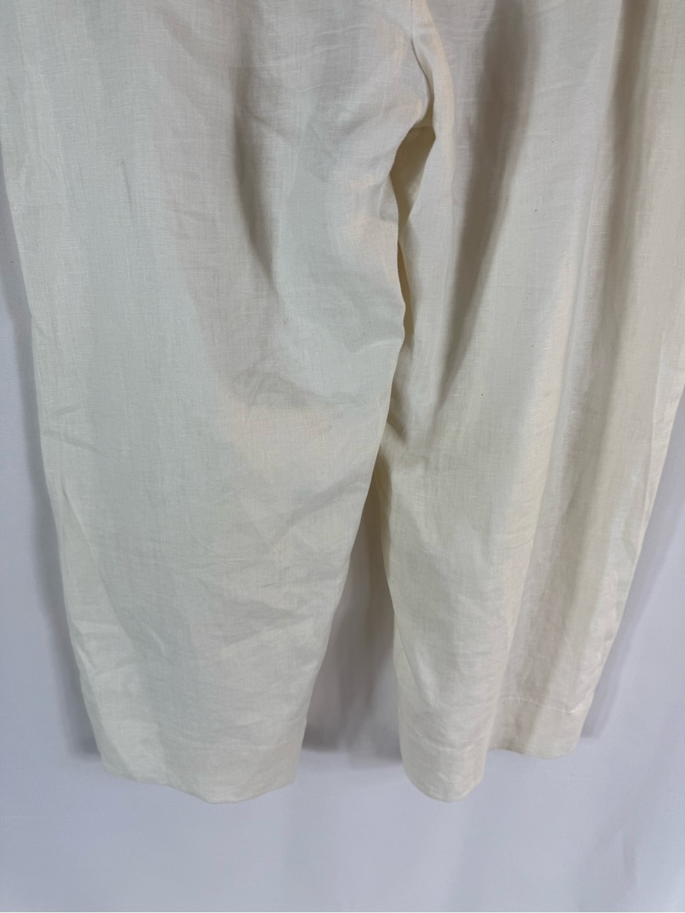 Grace Elements White 100% Linen Wide Leg Pants Size: 12 - Picture 11 of 11